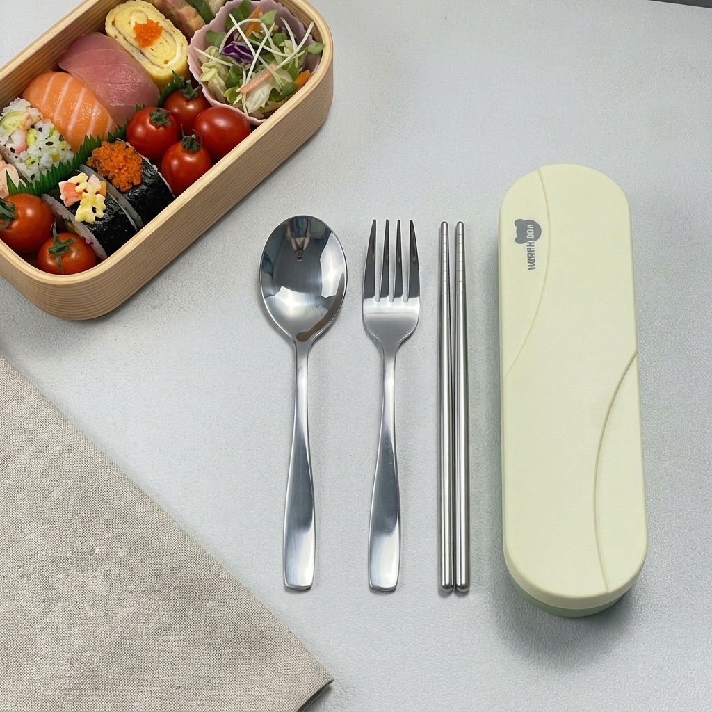 Camping Quiet - Portable Cutlery Set Stainless Steel Utensils