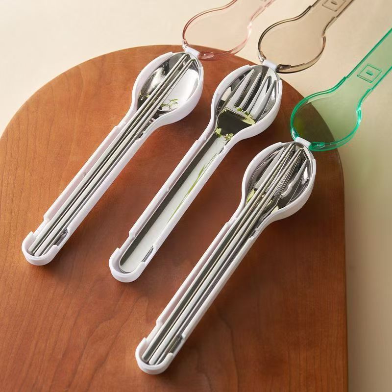 Outdoor Camping Tools - Portable Cutlery Set with Storage Box