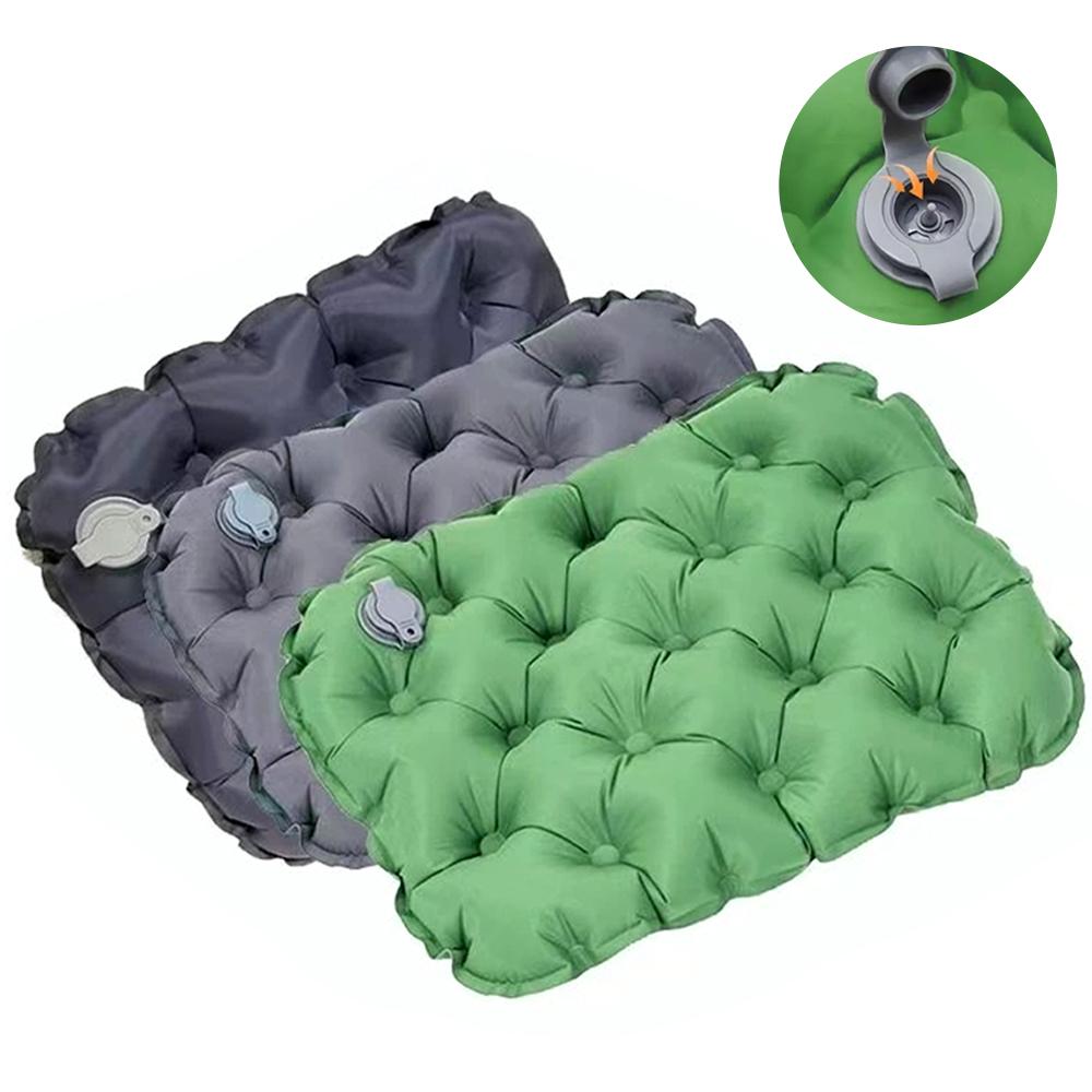 Outdoor Camping Floor Mat - Portable Inflatable Seat Cushion Outdoor Camping