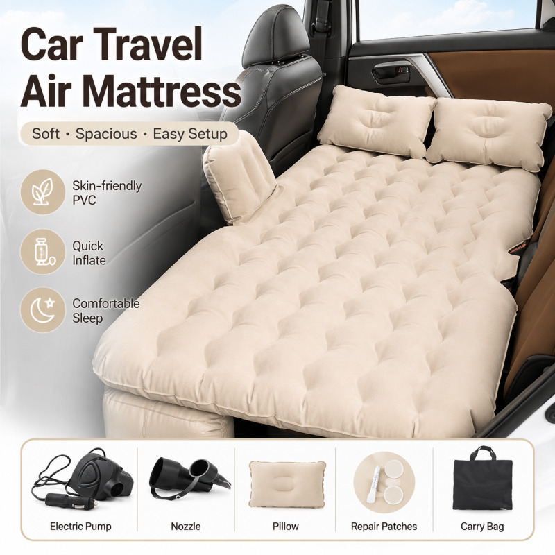 Outdoor Camping Floor Mat - Universal Car Air Mattress Electric Inflatable