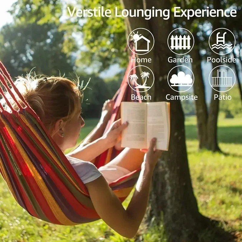 1pc Outdoor Canvas Hammock Cam - Camping Hammock 评论和价格
