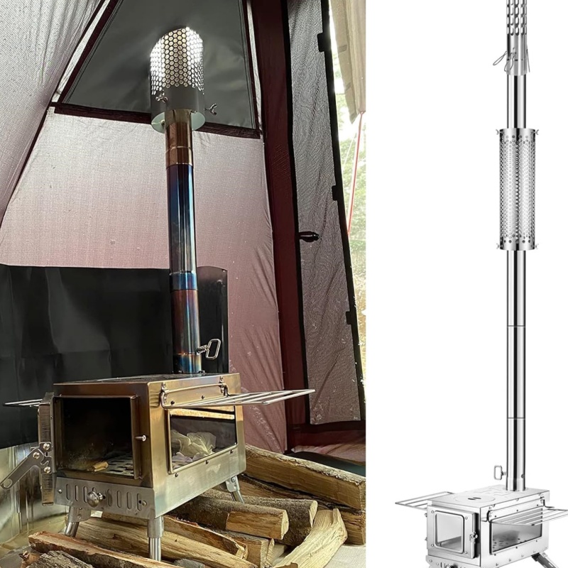 Camping Stove Pipe Stainless S - Outdoor Camping Wood Stove 评论和价格