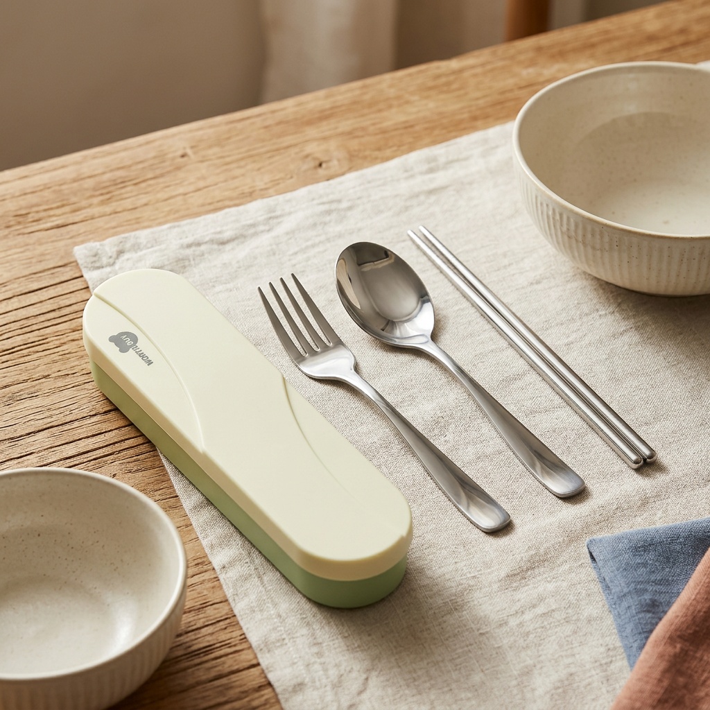 Portable Cutlery Set Stainless - Camping Quiet 评论和价格