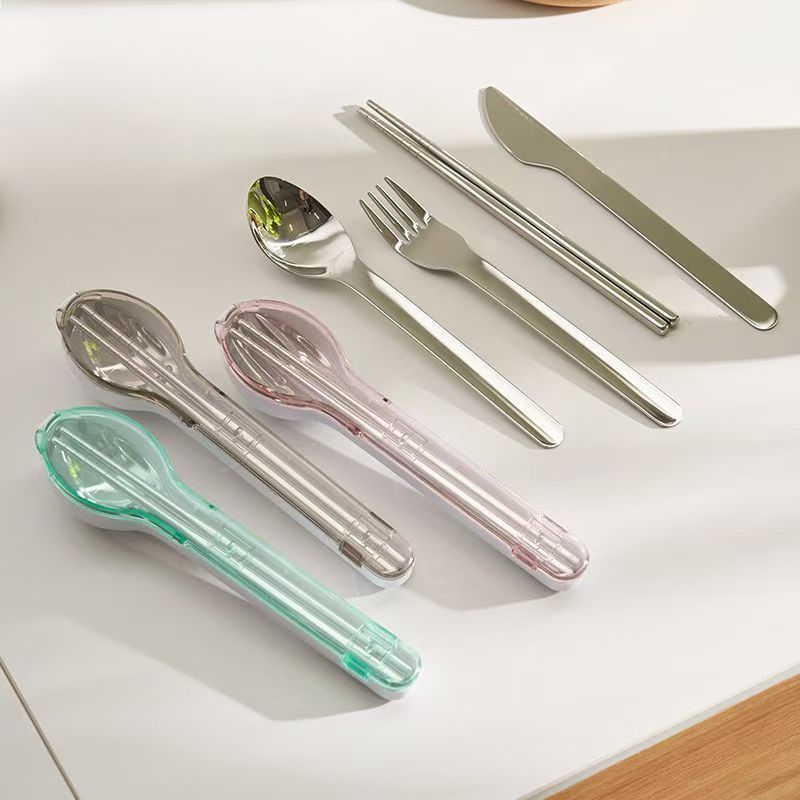 Portable Cutlery Set with Stor - Outdoor Camping Tools 评论和价格