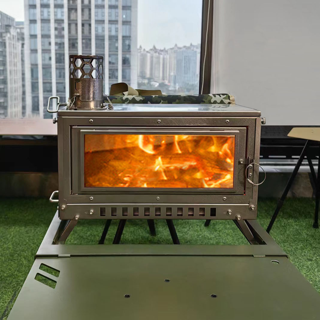 Firewood Stove Tent Stove Fold - Outdoor Camping Wood Stove 评论和价格