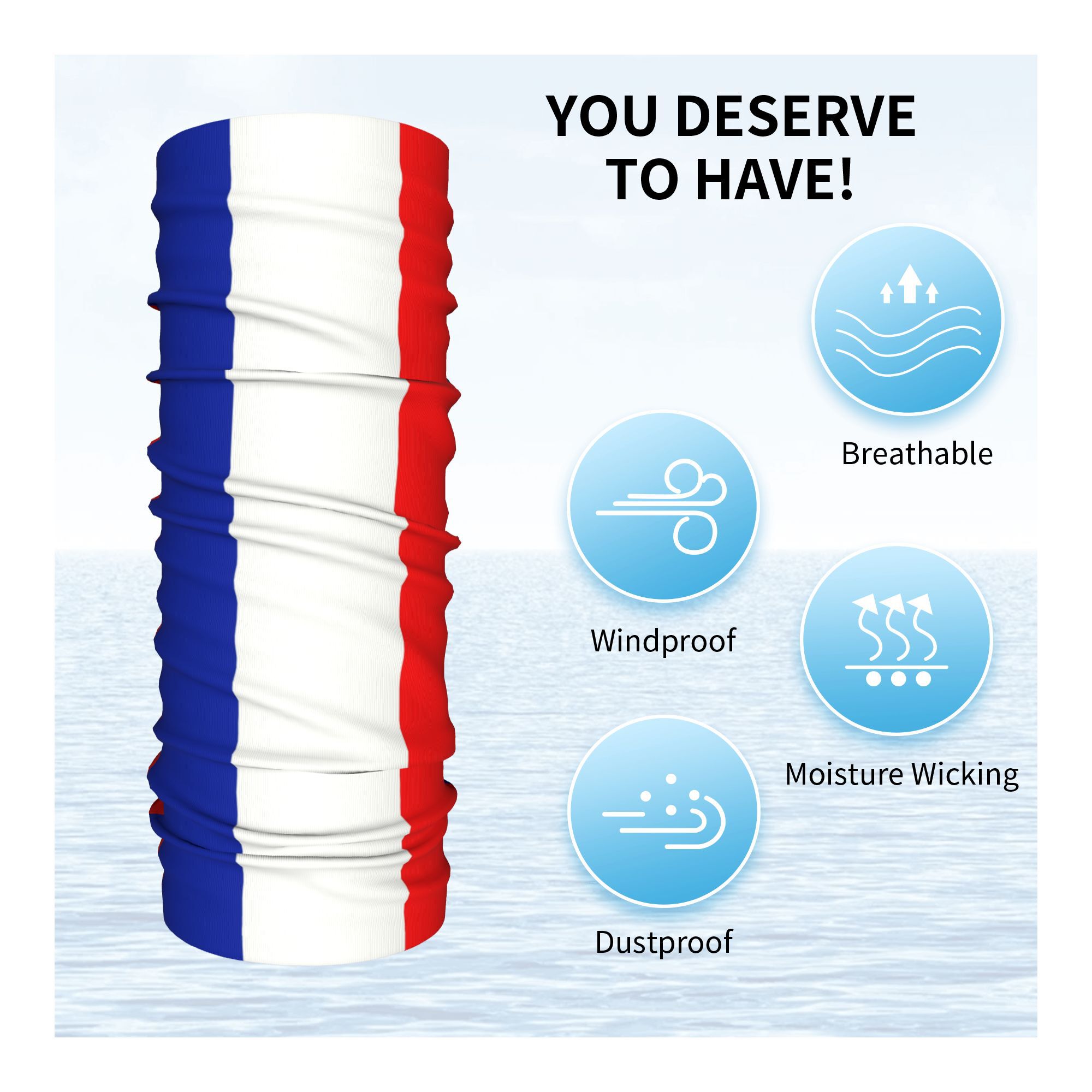 Custom French Flag France Band - Trekking Gaiters 评论和价格
