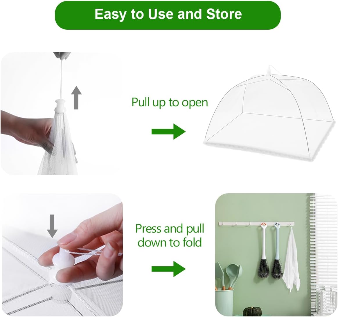 (6 Pack) Mesh Food Covers Tent - Outdoor Camping Umbrella 评论和价格