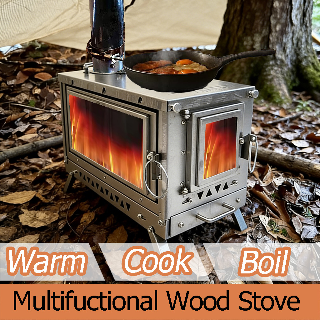 DANCHEL T3 Titanium Tent Stove - Outdoor Camping Wood Stove 评论和价格