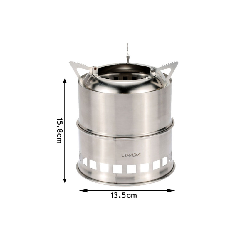 Lixada Stainless Steel Wood St - Outdoor Camping Wood Stove 评论和价格
