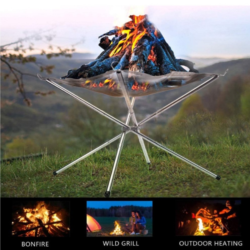 Outdoor BBQ Bonfire Rack Porta - Outdoor Camping Wood Stove 评论和价格