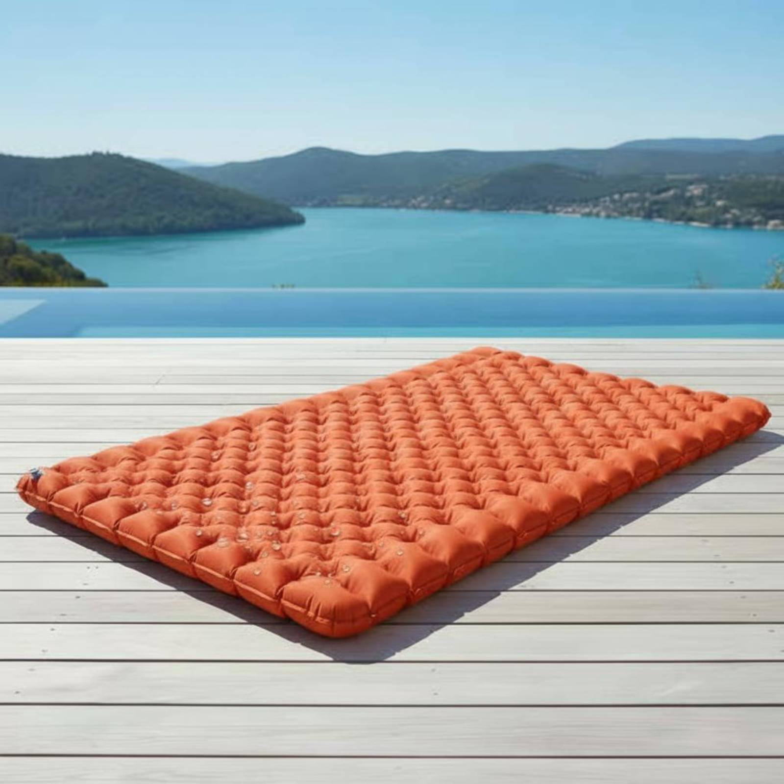 Inflatable Camping Mat Nylon T - Outdoor Camping Floor Mat 评论和价格