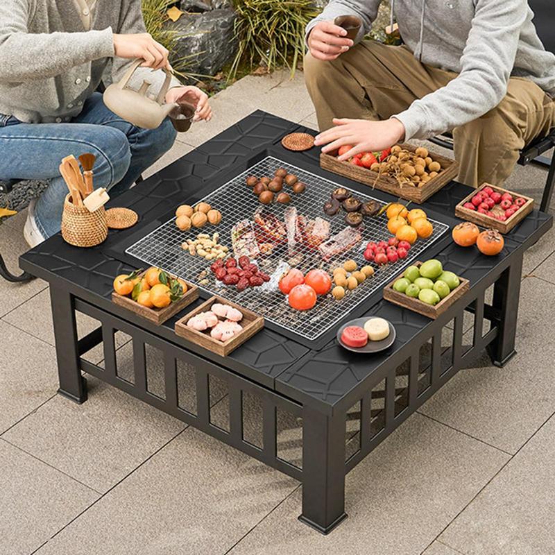 Camping Firewood Stove Square  - Outdoor Camping Wood Stove 评论和价格