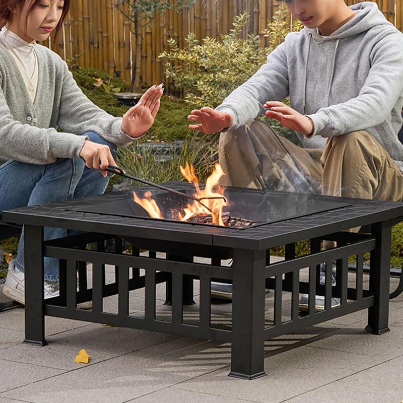 Camping Firewood Stove Square  - Outdoor Camping Wood Stove 评论和价格