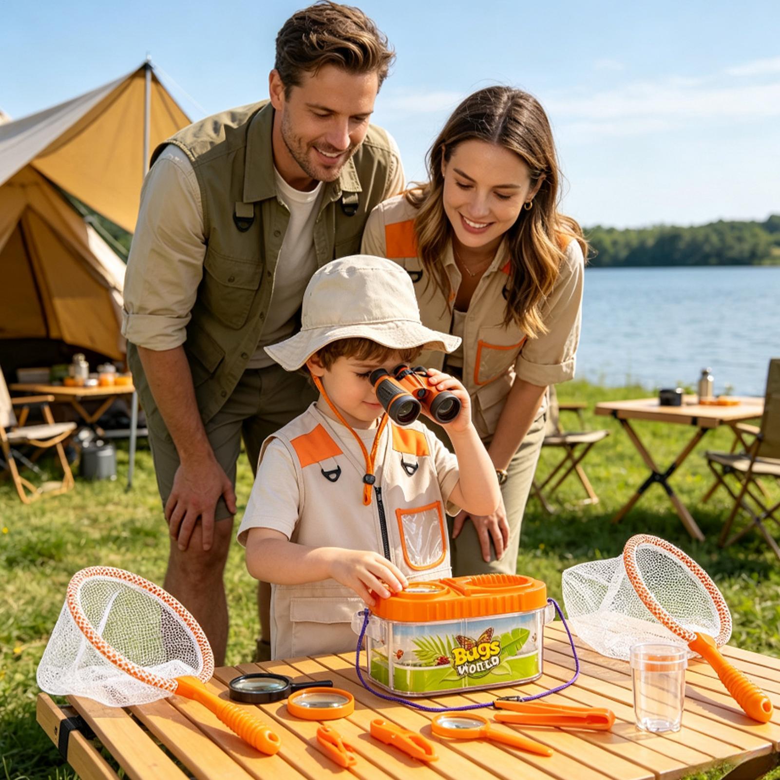 Kids Adventure Kit With Magnif - Outdoor Camping Kids Activities 评论和价格