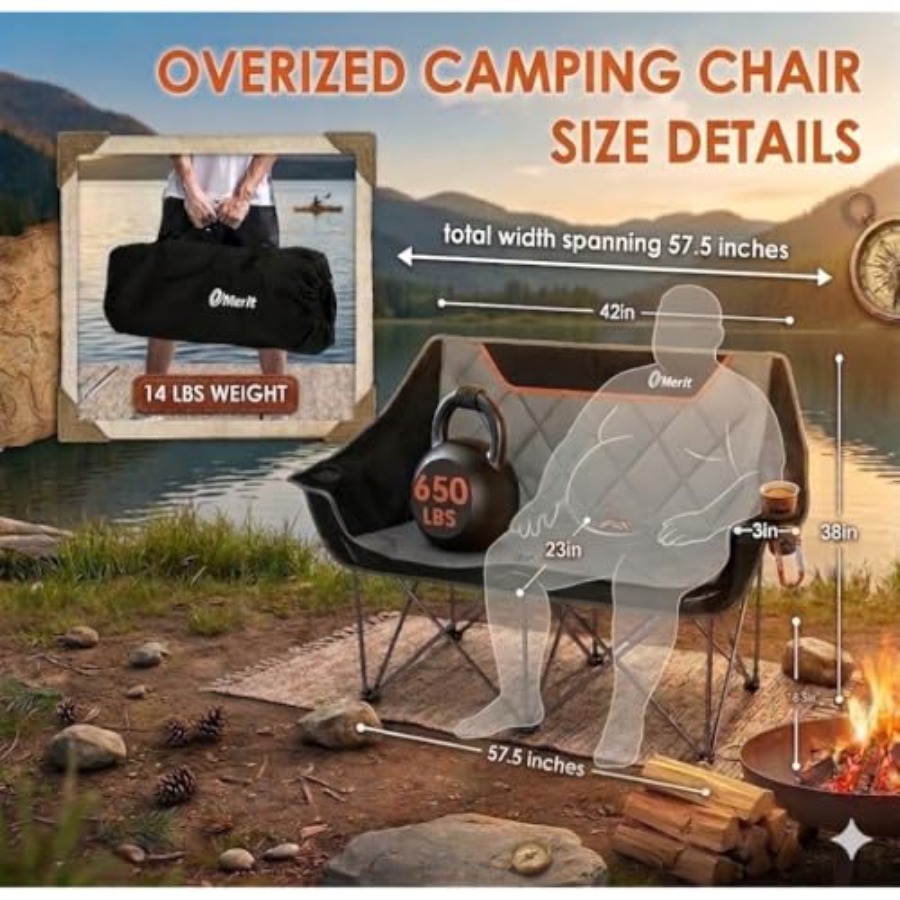 Oversized Fully Padded Camping - Camping Quad 评论和价格