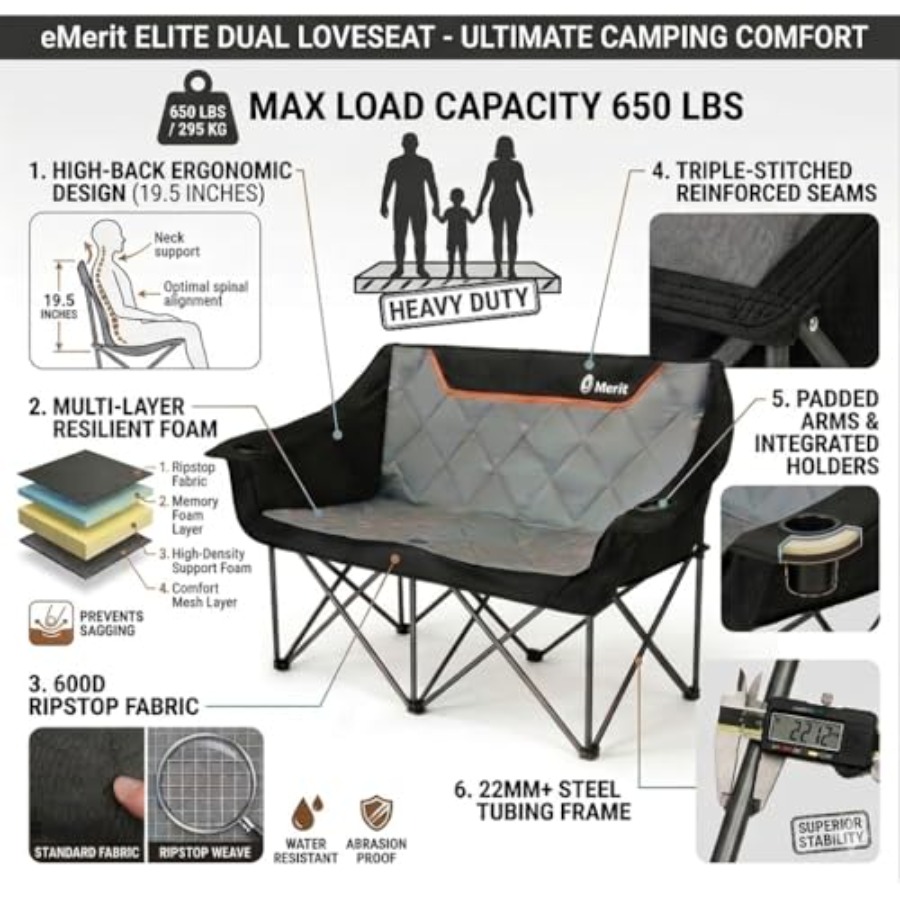 Oversized Fully Padded Camping - Camping Quad 评论和价格