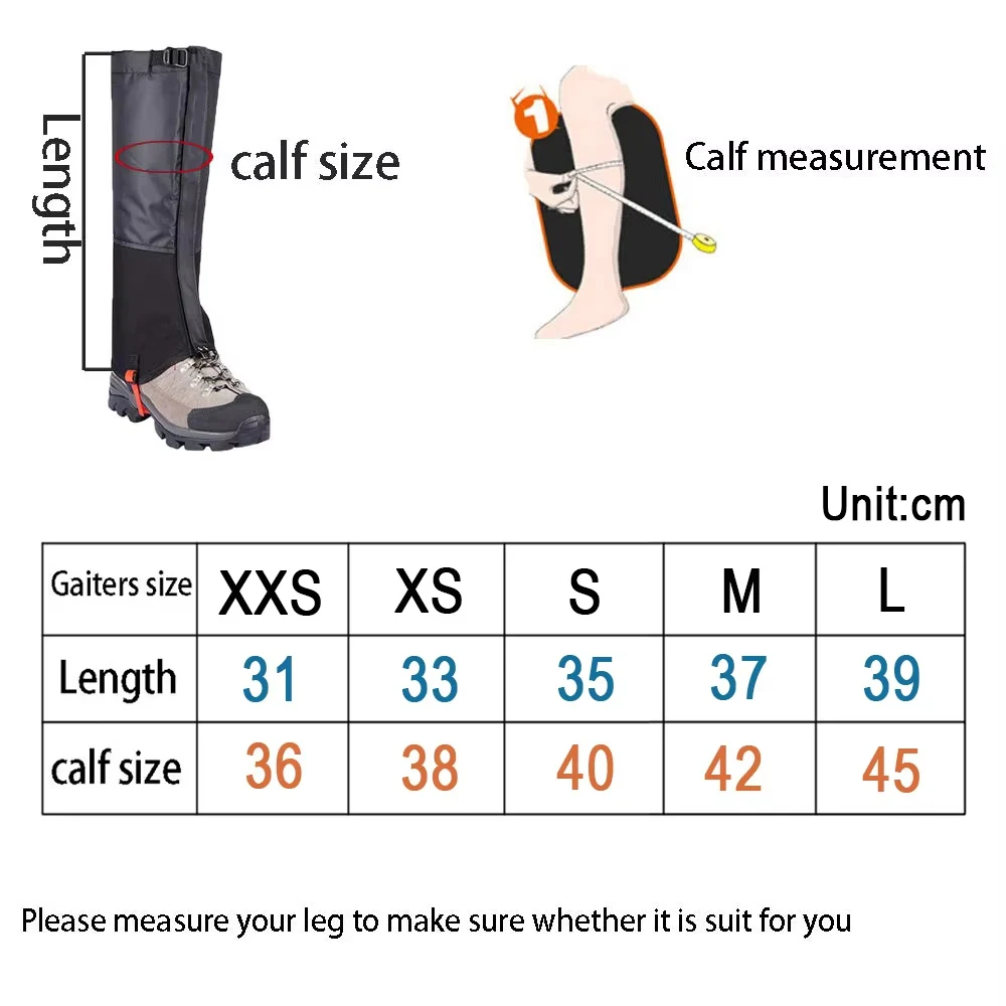 Waterproof Snow Leg Gaiters Hi - Trekking Gaiters 评论和价格