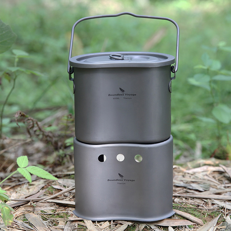 Boundless Voyage Titanium Cook - Outdoor Camping Wood Stove 评论和价格