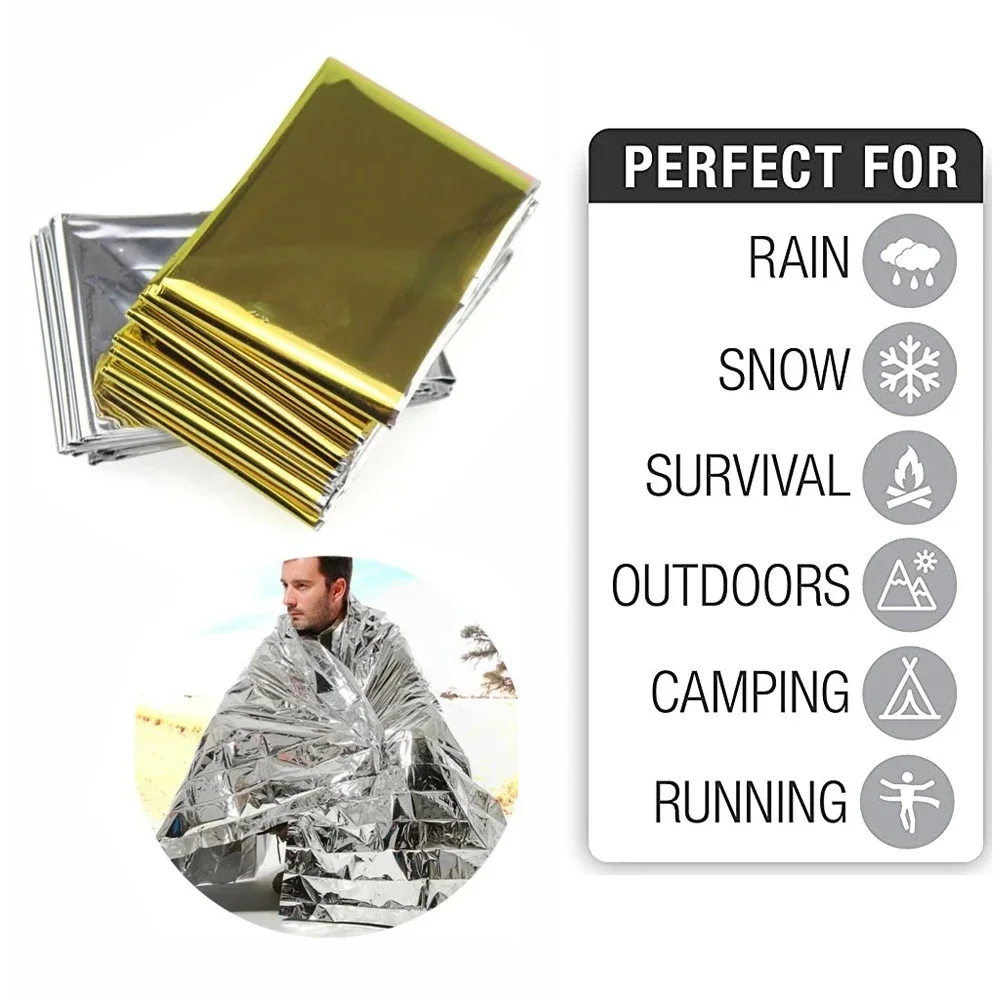 5Pcs Emergency Thermal Blanket - Outdoor Camping Floor Mat 评论和价格