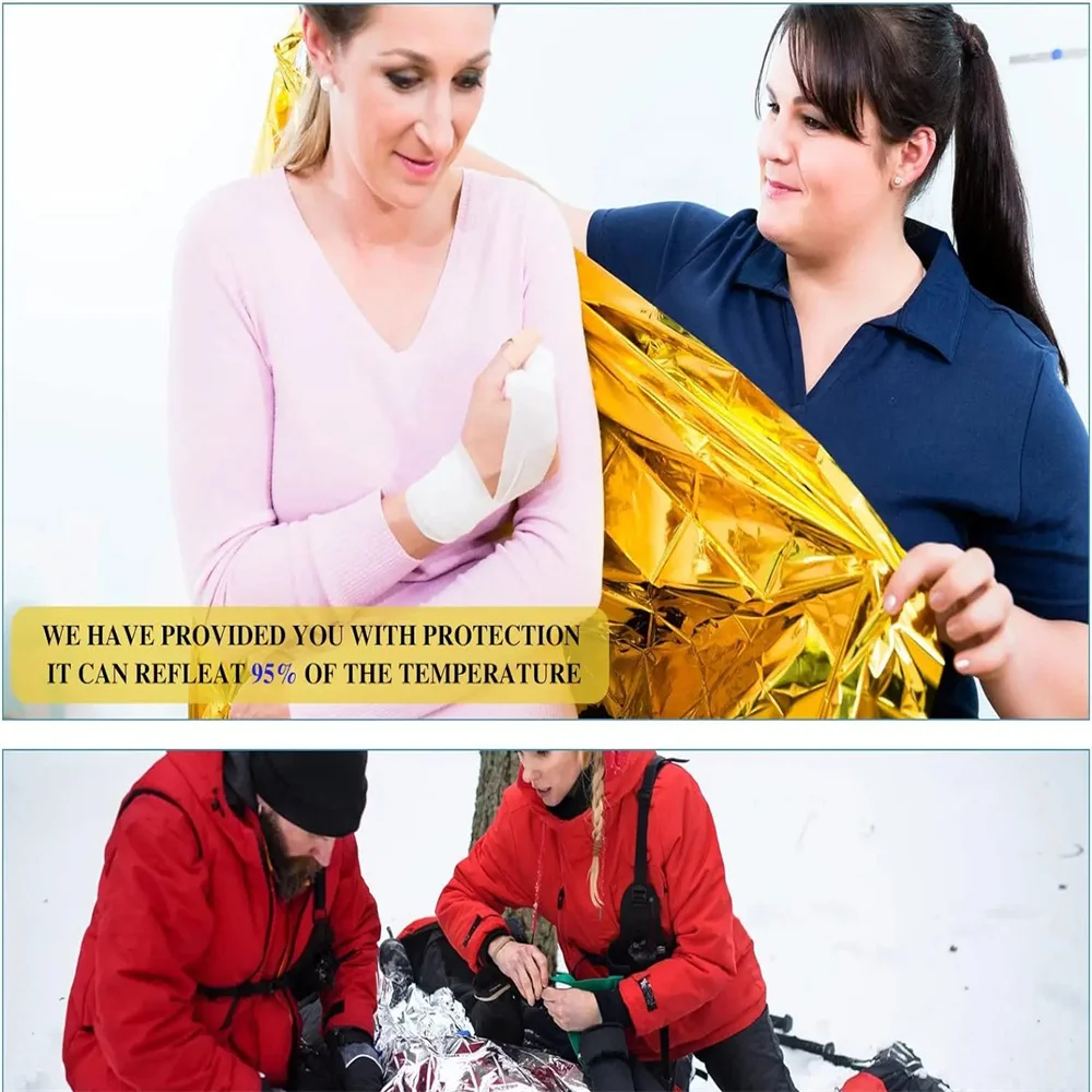 5Pcs Emergency Thermal Blanket - Outdoor Camping Floor Mat 评论和价格