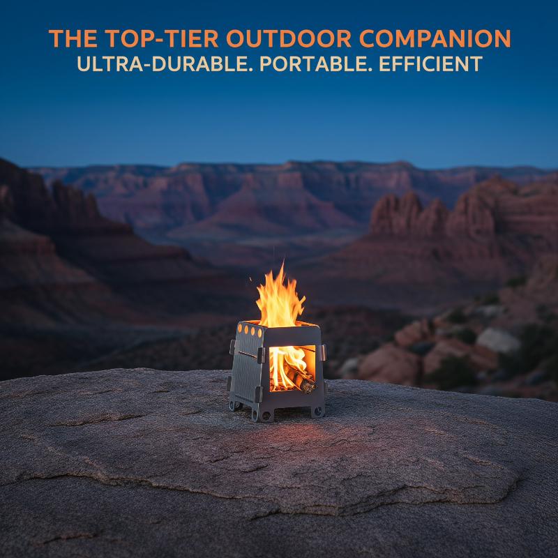 1 Set Folding Camping Wood Sto - Outdoor Camping Wood Stove 评论和价格
