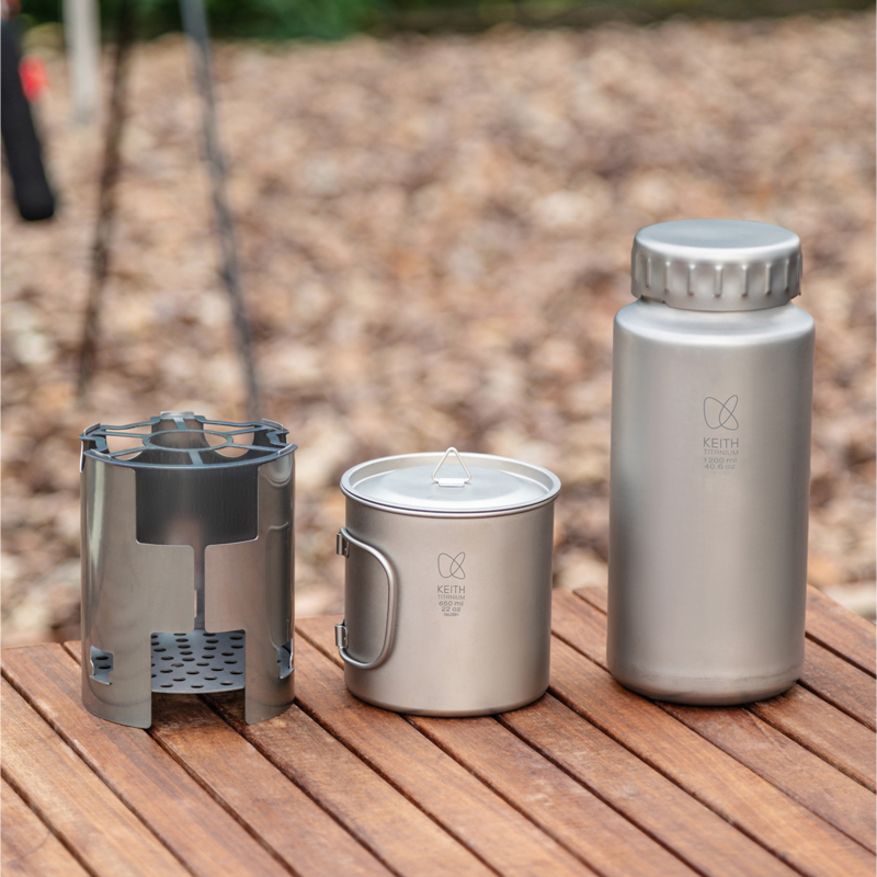 KEITH Pure Titanium Nesting Ca - Outdoor Camping Wood Stove 评论和价格