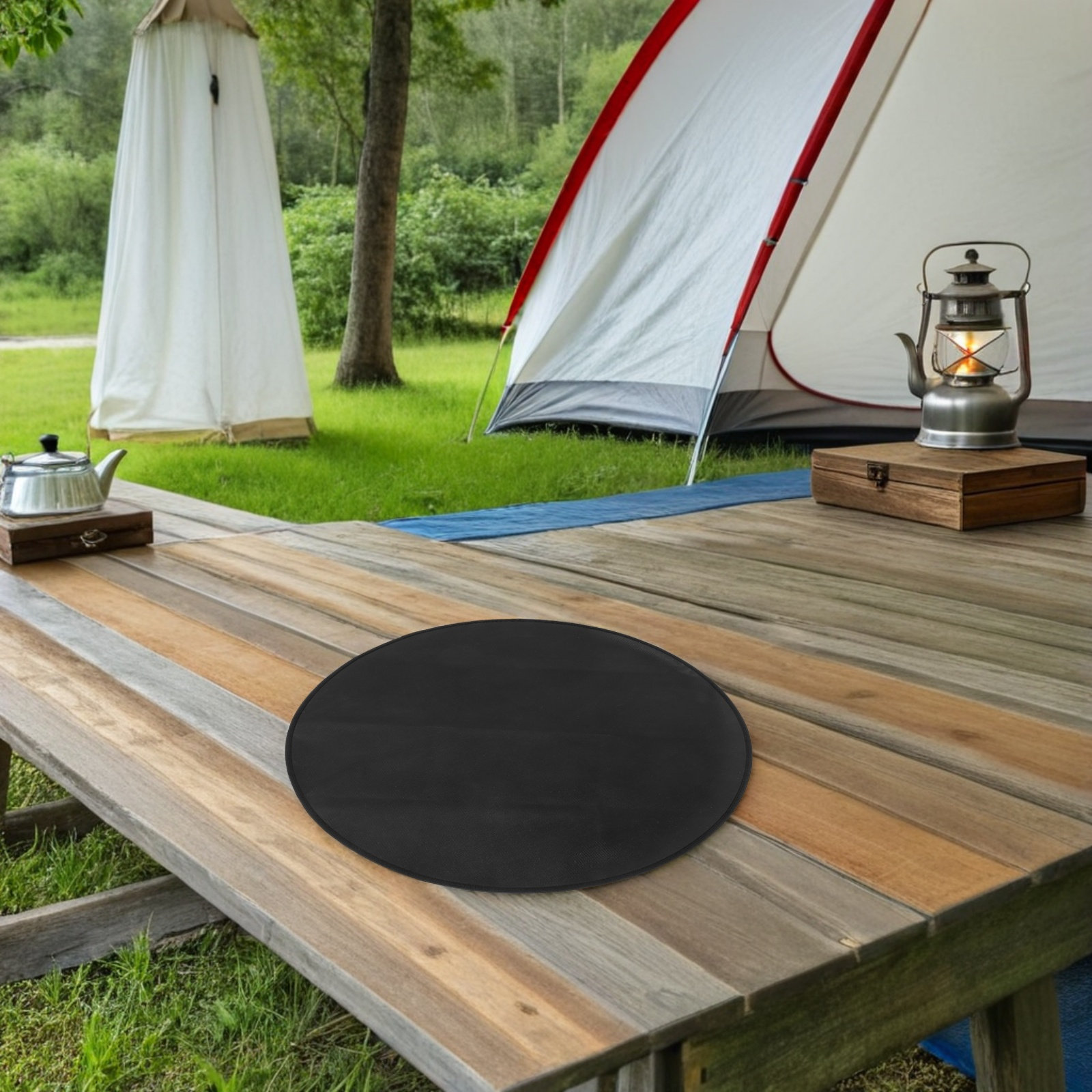 Round Fireproof Bbq Mat Heat R - Outdoor Camping Mat 评论和价格