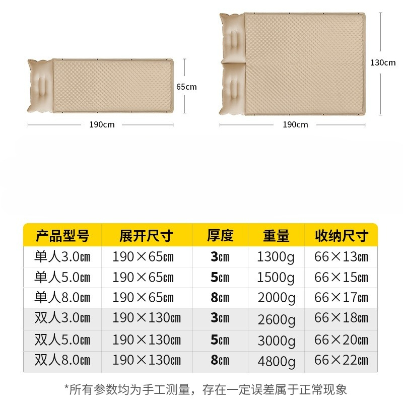 Portable Self Inflatable Tent  - Outdoor Camping Mat 评论和价格