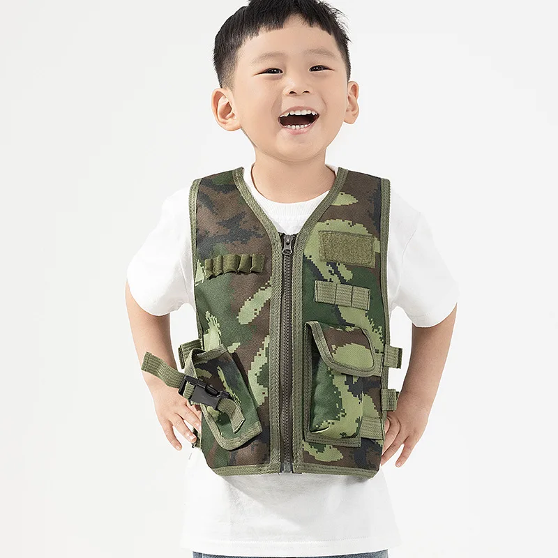Kids Tactical Vest Army Fans O - Outdoor Camping Kids Activities 评论和价格
