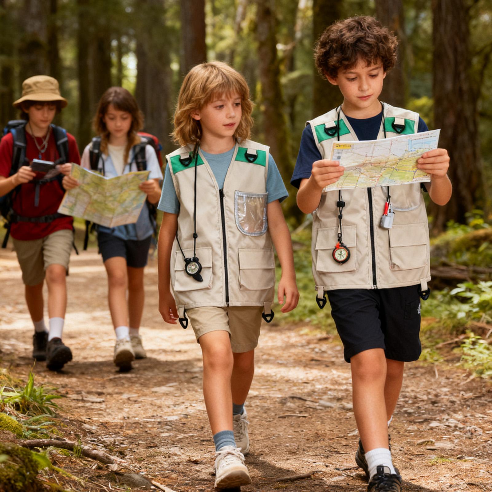 Kids Fishing Vest Sleeveless C - Outdoor Camping Kids Activities 评论和价格