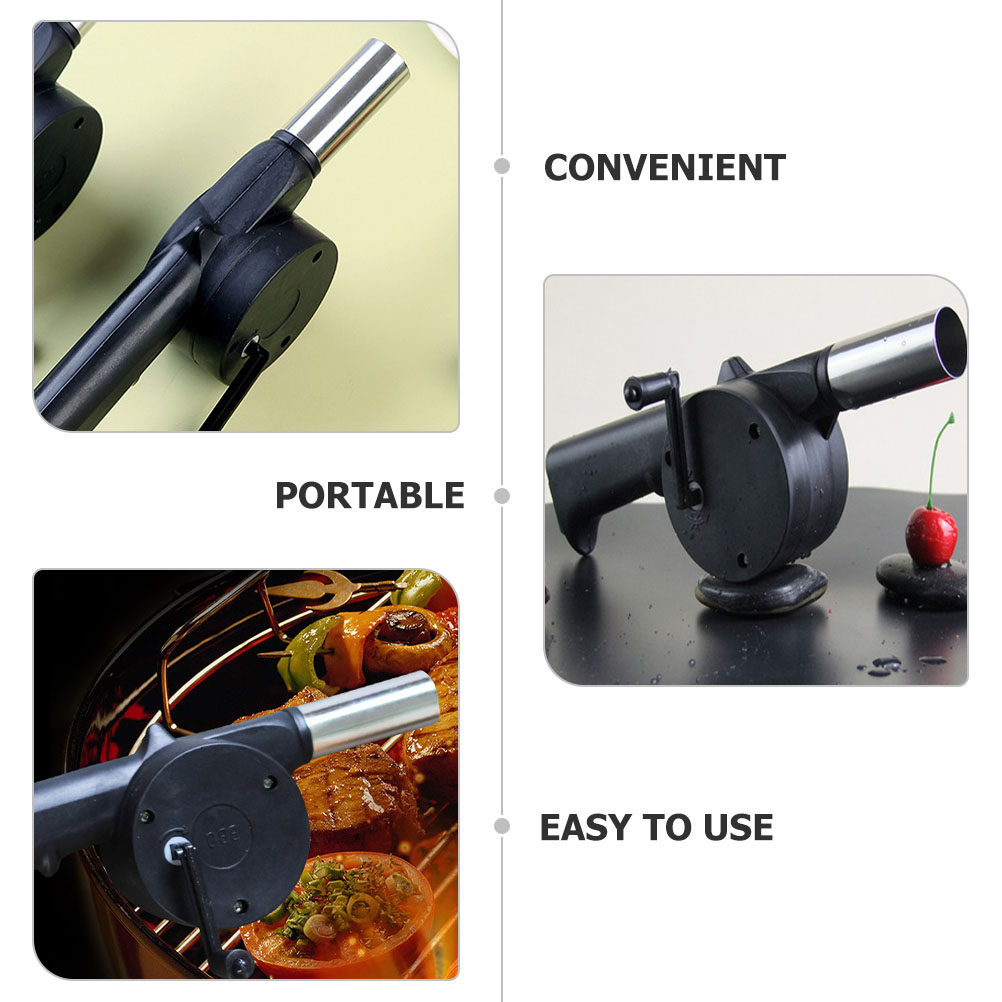 4Pcs Hand Crank Barbecue Fan P - Outdoor Camping Fire 评论和价格