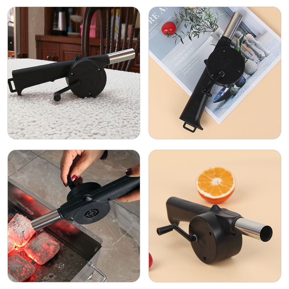 4Pcs Hand Crank Barbecue Fan P - Outdoor Camping Fire 评论和价格