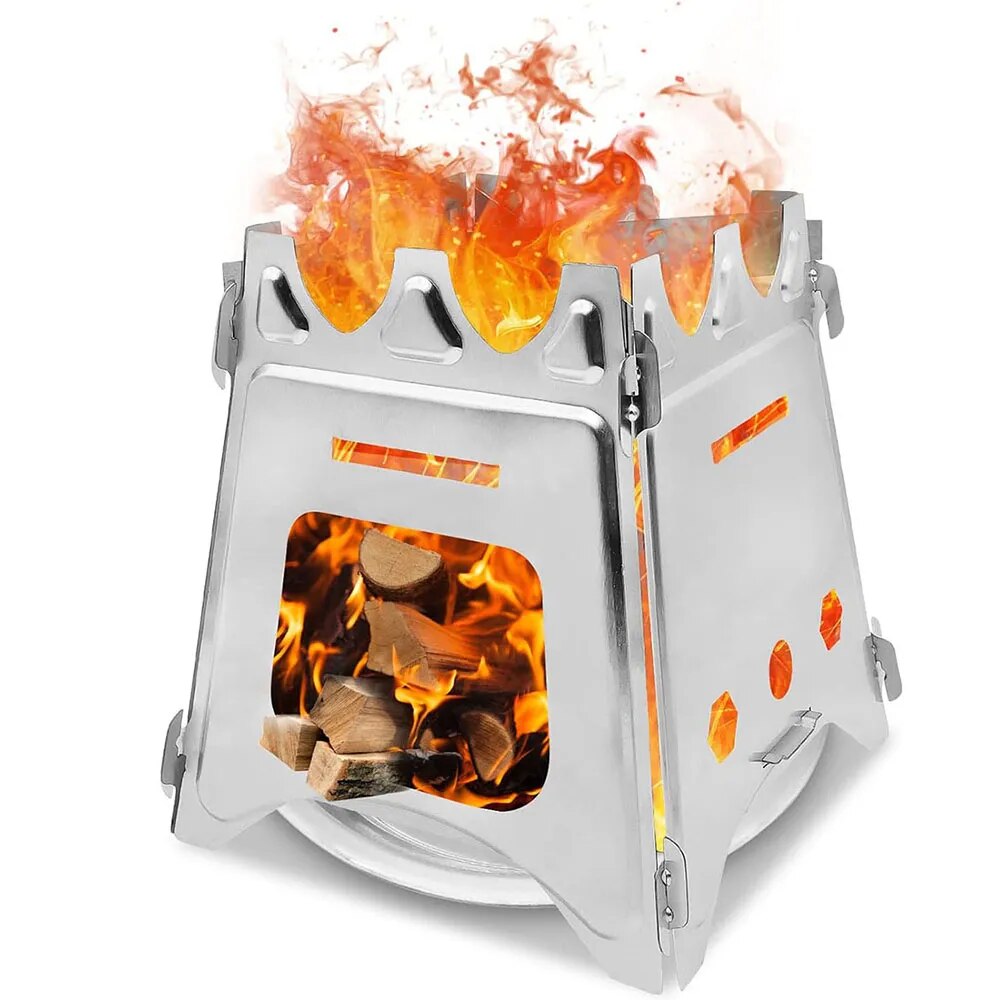Portable Camping Wood Stove wi - Outdoor Camping Wood Stove 评论和价格