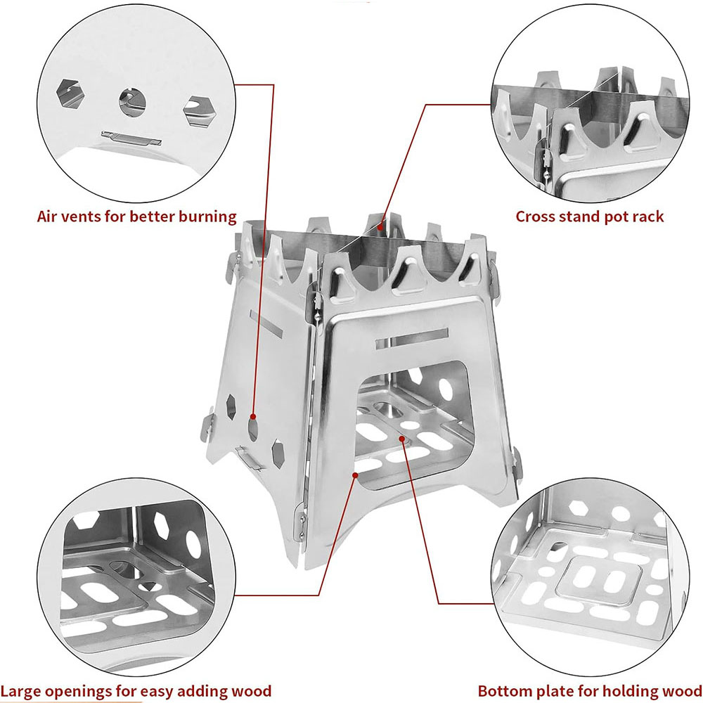 Portable Camping Wood Stove wi - Outdoor Camping Wood Stove 评论和价格