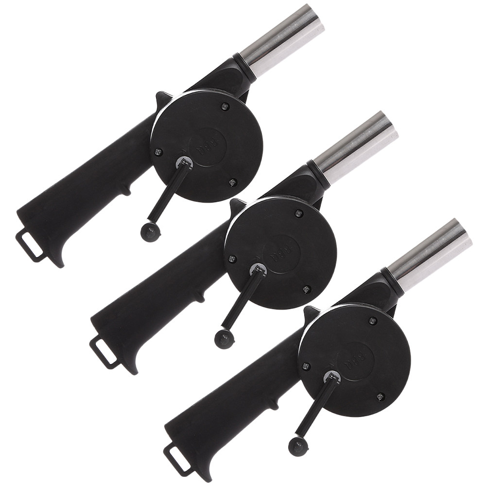 3Pcs Manual Hand Crank Fire Bl - Outdoor Camping Fire 评论和价格