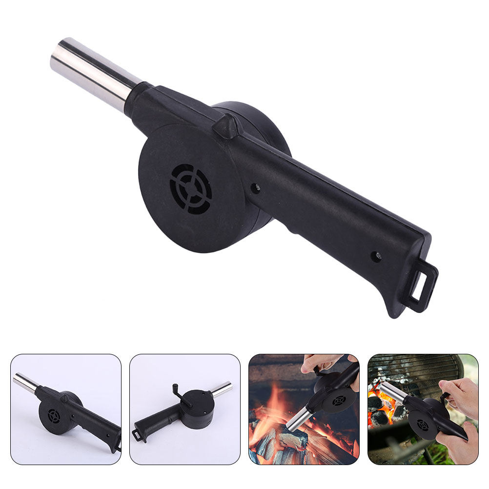 Manual Blower Black Hand Crank - Outdoor Camping Fire 评论和价格